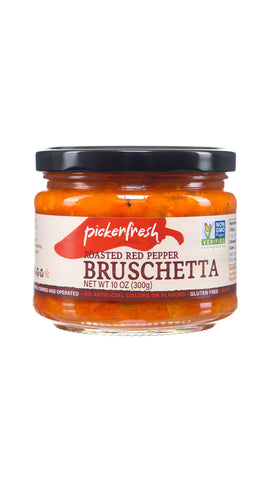 Roasted Red Pepper Bruschetta - 10 Oz